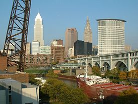 View of downtown Cleveland.