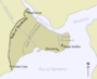 A map of Constantinople. Also see a more detailed map.