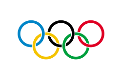 The Olympic flag's five rings represent the five inhabited continents with the Americas counted as one.