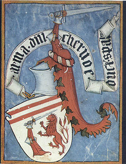 Illumination from manuscript of Hrvoje Vukčić Hrvatinić, Split, 1404.
