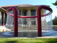 One of Stanford's many water fountains