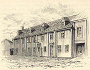 Scheele's house with his pharmacy in Köping.
