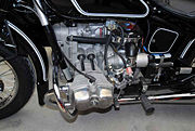 Opposed twin engine on a Ural.