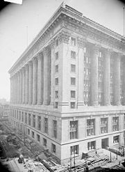 Chicago City Hall just before completion in 1911.