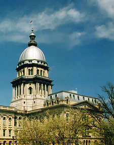 The dome on the Illinois State Capitol in Springfield is taller than the dome on the United States Capitol.