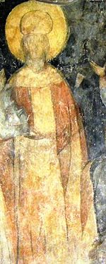 Contemporary mural portrait of Ivan Alexander from the Rock-hewn Churches of Ivanovo.
