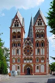 Limburger Dom, Germany, has recently had its polychrome plaster restored.