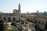 Medieval Tower of David (Migdal David) in Jerusalem today