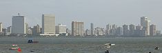 Nariman Point & Cuffe Parade from Chowpatti beach