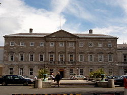 Leinster House in Dublin — The eighteenth-century ducal palace in Dublin served as a model for the White House