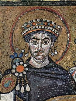 Byzantine Emperor Justinian the Great, born in Tauresium, near Skopje.