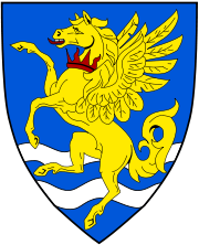 Pegasus appears on the Robinson College Crest in Cambridge
