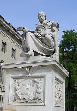 Statue of Wilhelm von Humboldt, outside Humboldt University, Unter den Linden, Berlin