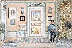 In the Punishment Corner by Carl Larsson (1853-1919)