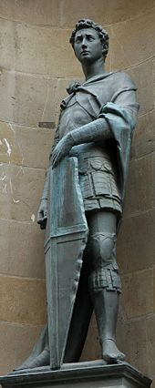 Statue of St. George in Orsanmichele, Florence.