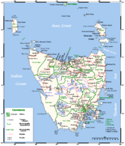 Tasmania map