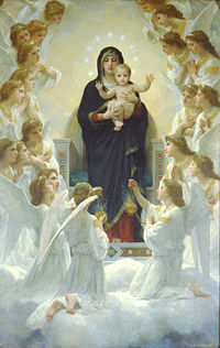 Virgin and Angels by Bouguereau, an example of Marian art.
