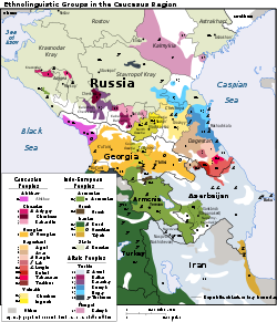 Ethno-Linguistic groups in the Caucasus region.