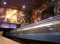 Santiago's Metro "Universidad de Chile" station