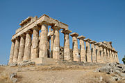 Greek temple at Selinunte. (Temple dedicated to Hera, built in the fifth century B.C.E.)