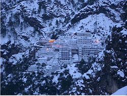 The Vaishno Devi shrine near Jammu, India