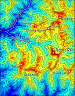 Contour map of the Sanctuary