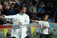Tai chi is promoted as a method for the elderly or infirm to reclaim the natural vigor of youth.