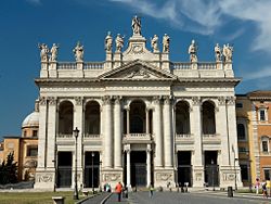 A contemporary view of the Basilica of St. John Lateran, where Symmachus was elected as pope.
