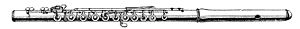 An illustration of a Western concert flute