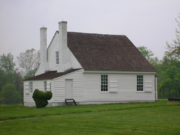 The plantation office building where Stonewall Jackson died in Guinea Station, Virginia