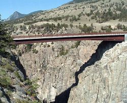 Sunlight Bridge on the Chief Joseph Scenic Byway
