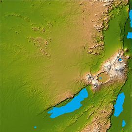 Topography of Olduvai Gorge
