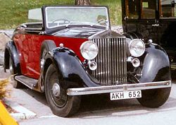 Rolls-Royce 25/30 HP Drophead Coupé 1937