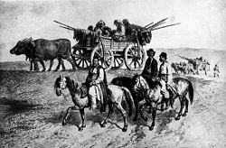 A Roma family traveling (1837 print)