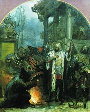 Batu's loyal vassal Alexander Nevsky in the Horde