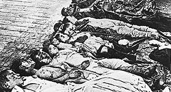 The victims, mostly Jewish children, of a 1905 pogrom in Yekaterinoslav (today's Dnipropetrovsk), south of Ukraine's capital of Kiev.