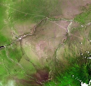 Olduvai Gorge from space