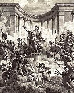 The gods of Olympus, after whom the solar system's planets were named