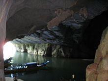 Underground river in Phong Nha cave