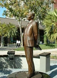 Statue of Ahn Chang-ho in Riverside, California.