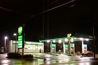 BP gasoline station in Zanesville, Ohio using previous BP prototype.