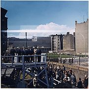 John F. Kennedy visiting the Berlin Wall on June 26, 1963
