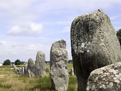 The standing stones of Carnac in Brittany were once thought to have been pagan soldiers who were turned into stone by Pope Cornelius.