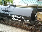 Tate & Lyle brand Corn Syrup being moved by tank car.