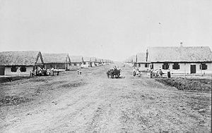 Vosnesenia ('Ascension') village, NE of Arran, Saskatchewan (North Colony). A typical one-street village, modeled on those back in the Old World