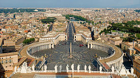 View of St. Peters Square from the Dome