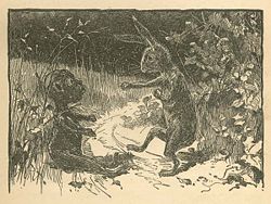 Br'er Rabbit and the tar baby, from Uncle Remus, His Songs and His Sayings: The Folk-Lore of the Old Plantation, 1881.