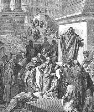 Jonah preaching to the Ninevites, by Gustave Doré.