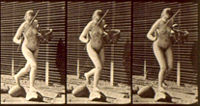 Eadweard Muybridge: Woman walking with fishing pole (detail)
