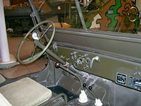 Dashboard of WWII jeep
